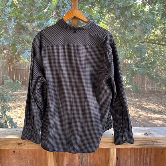 Rag & Bone Men's Brown & Black Check Print Button Down Shirt Size XXL - Picture 2 of 10